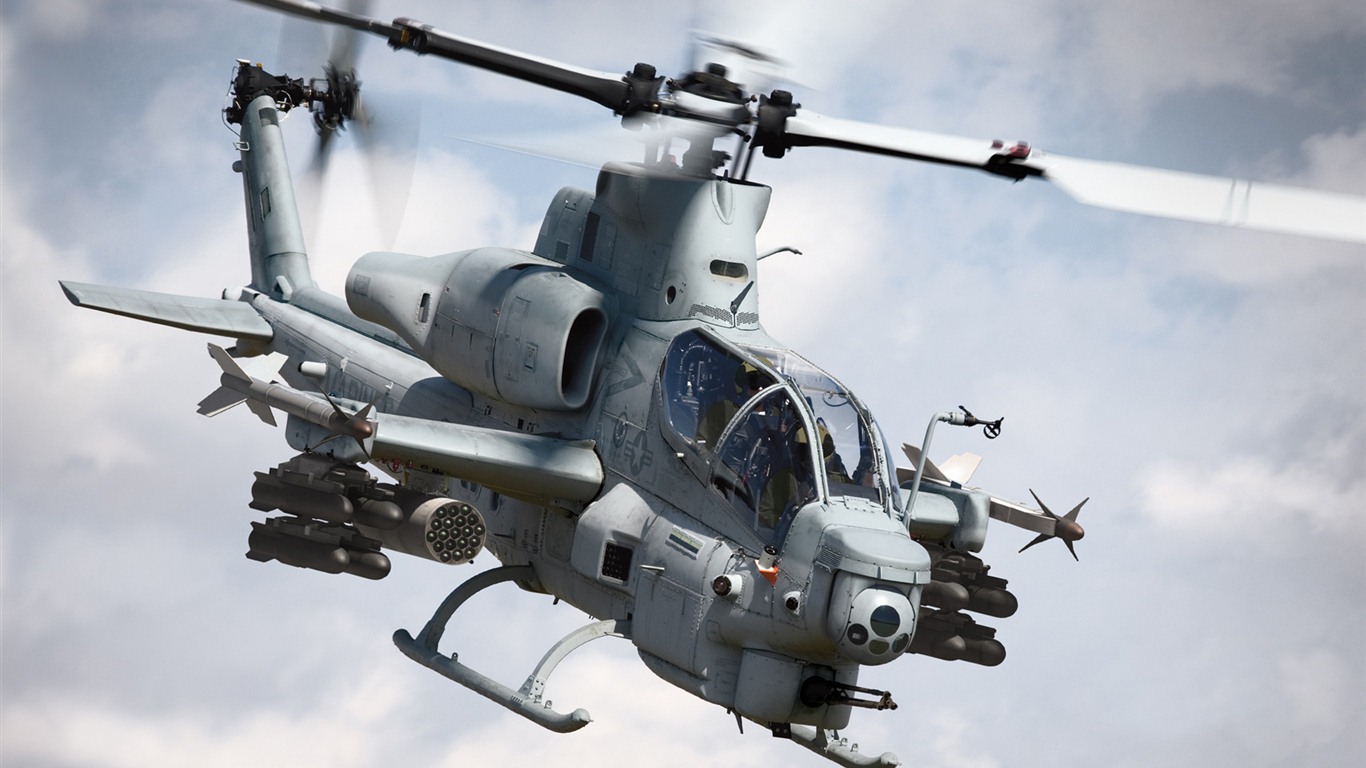 Fonds d'écran HD hélicoptères militaires #2 - 1366x768