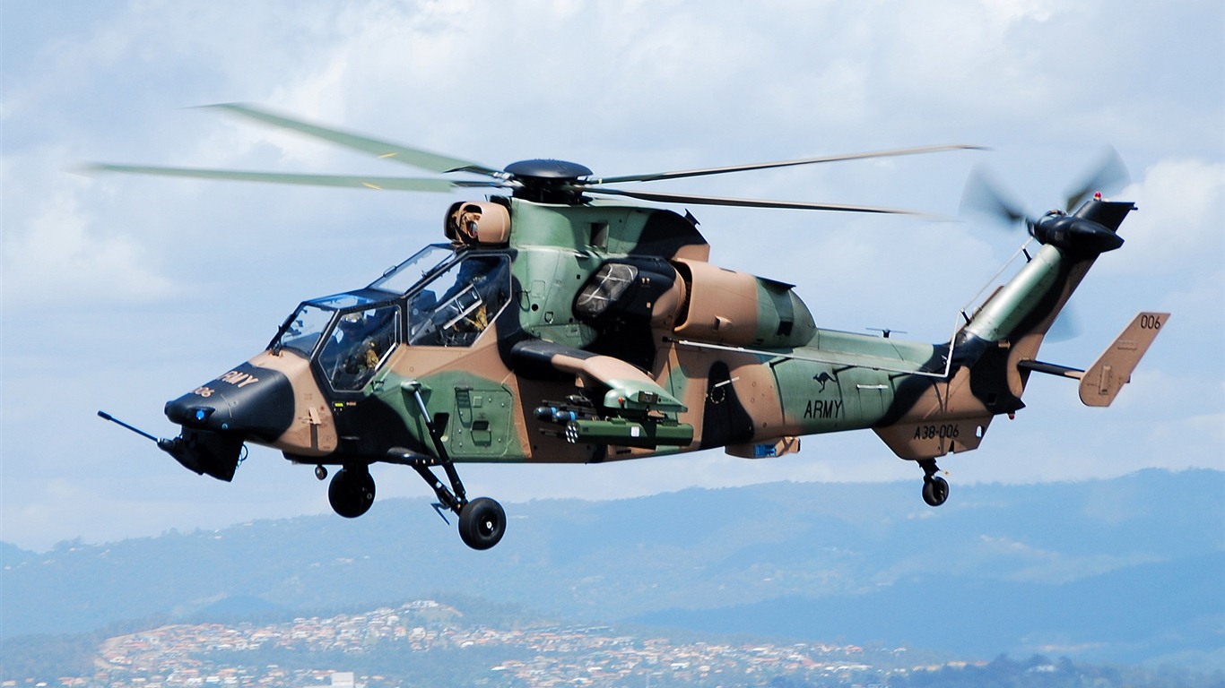 Военные вертолеты HD обои #9 - 1366x768