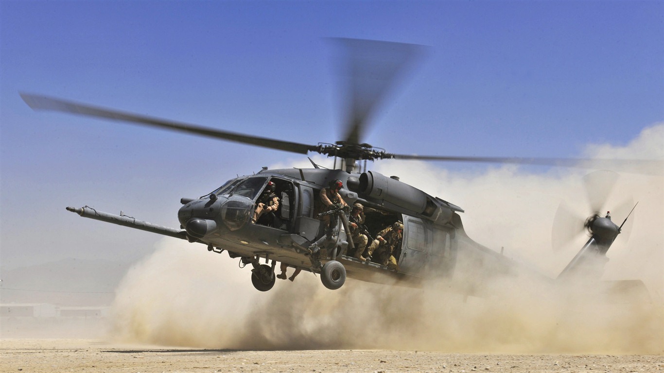 Militares helicópteros HD fondos de pantalla #18 - 1366x768