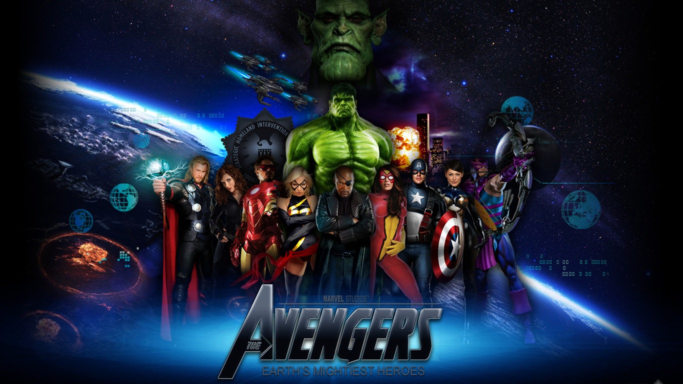 The Avengers 2012 復仇者聯盟2012 高清壁紙 #12 - 1366x768