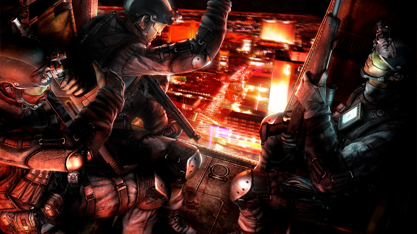 Tom Clancy 's Rainbow Six: Vegas HD wallpapers #9 - 1366x768