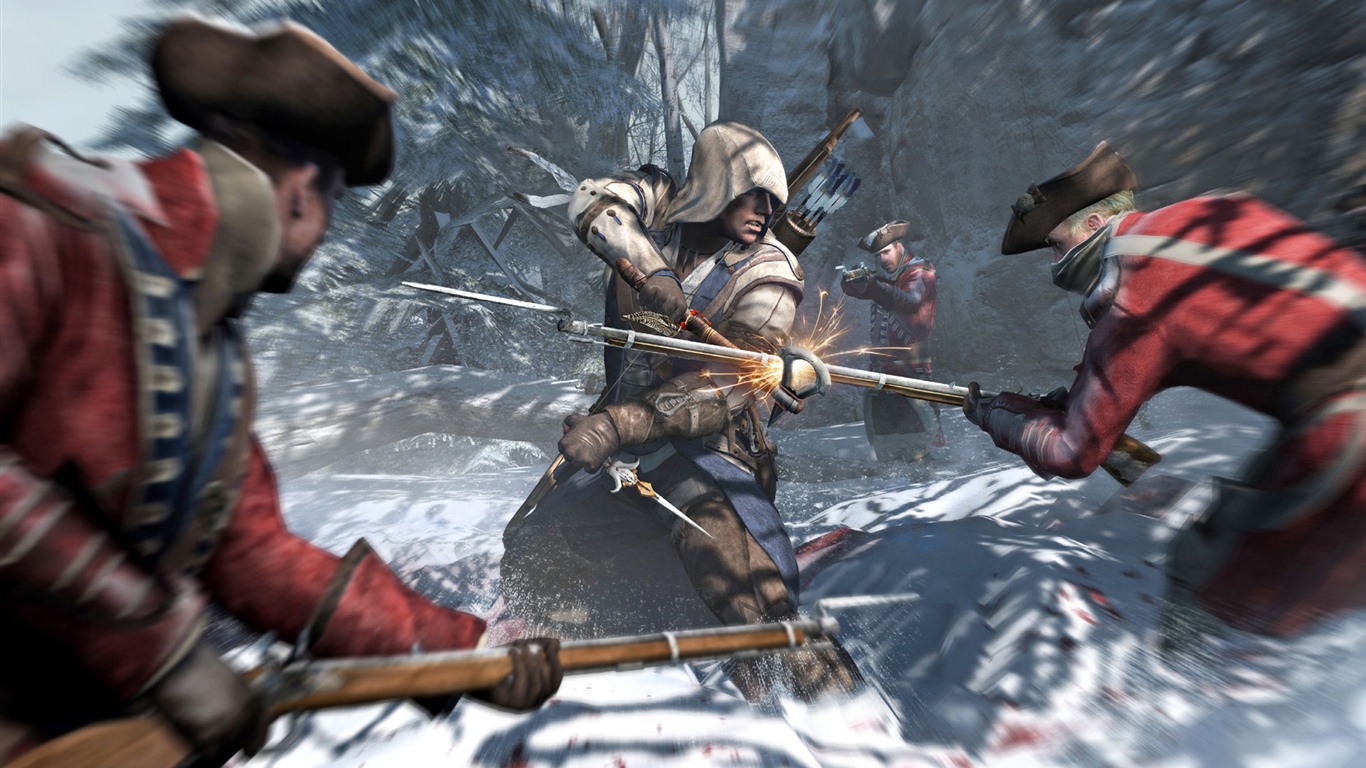 Assassin 's Creed 3 fonds d'écran HD #8 - 1366x768