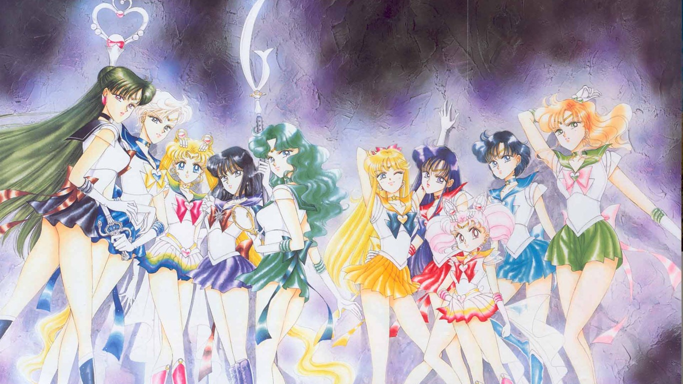 Sailor Moon 美少女战士 高清壁纸9 - 1366x768