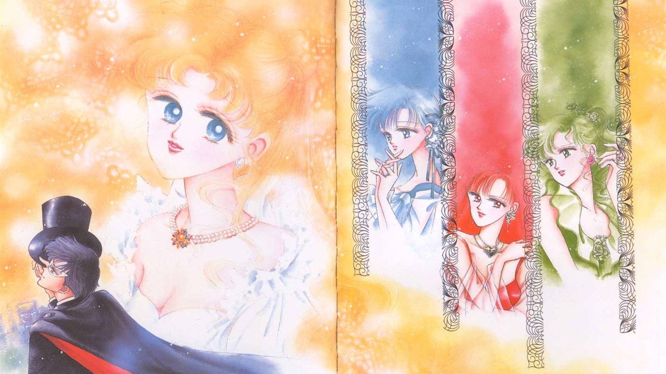 Sailor Moon fonds d'écran HD #12 - 1366x768