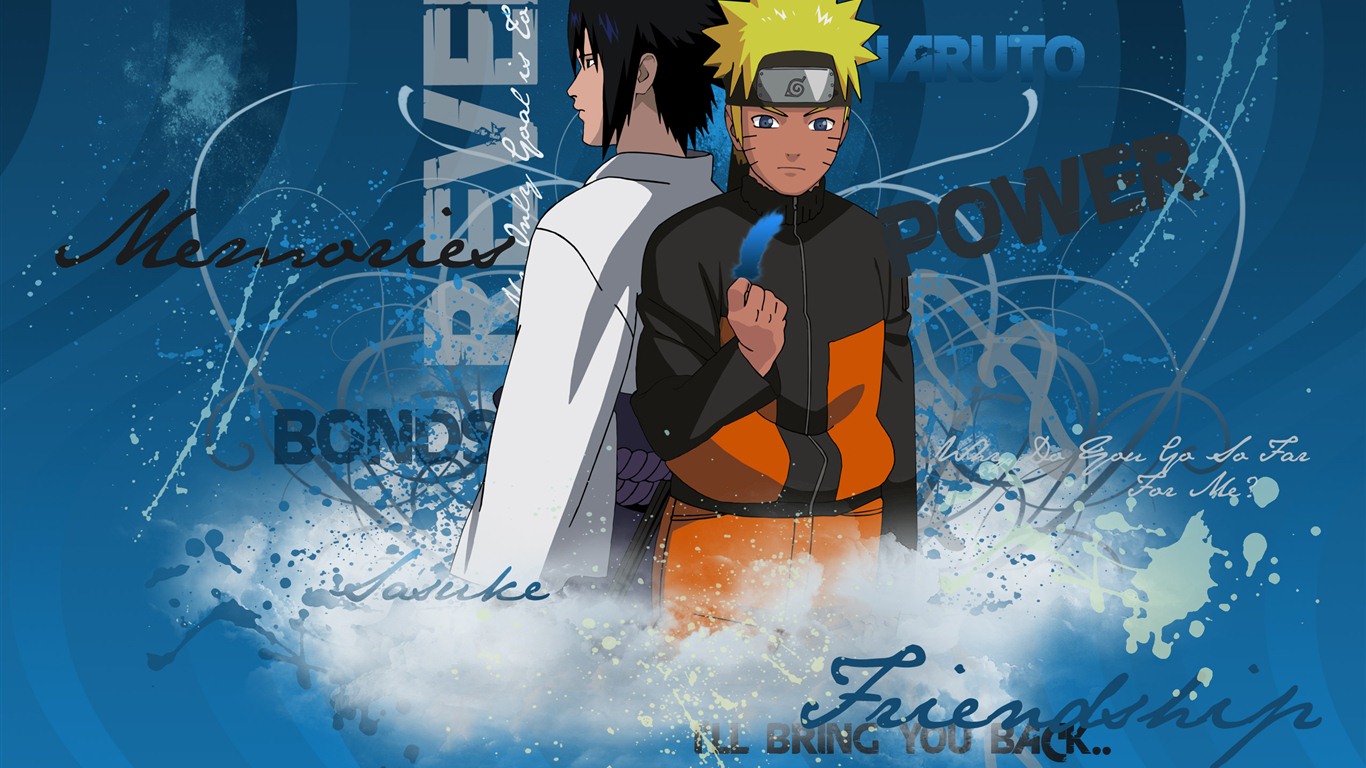 Naruto anime HD tapety na plochu #14 - 1366x768