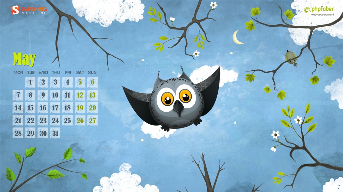 Mai 2012 Kalender Wallpapers (1) #1 - 1366x768