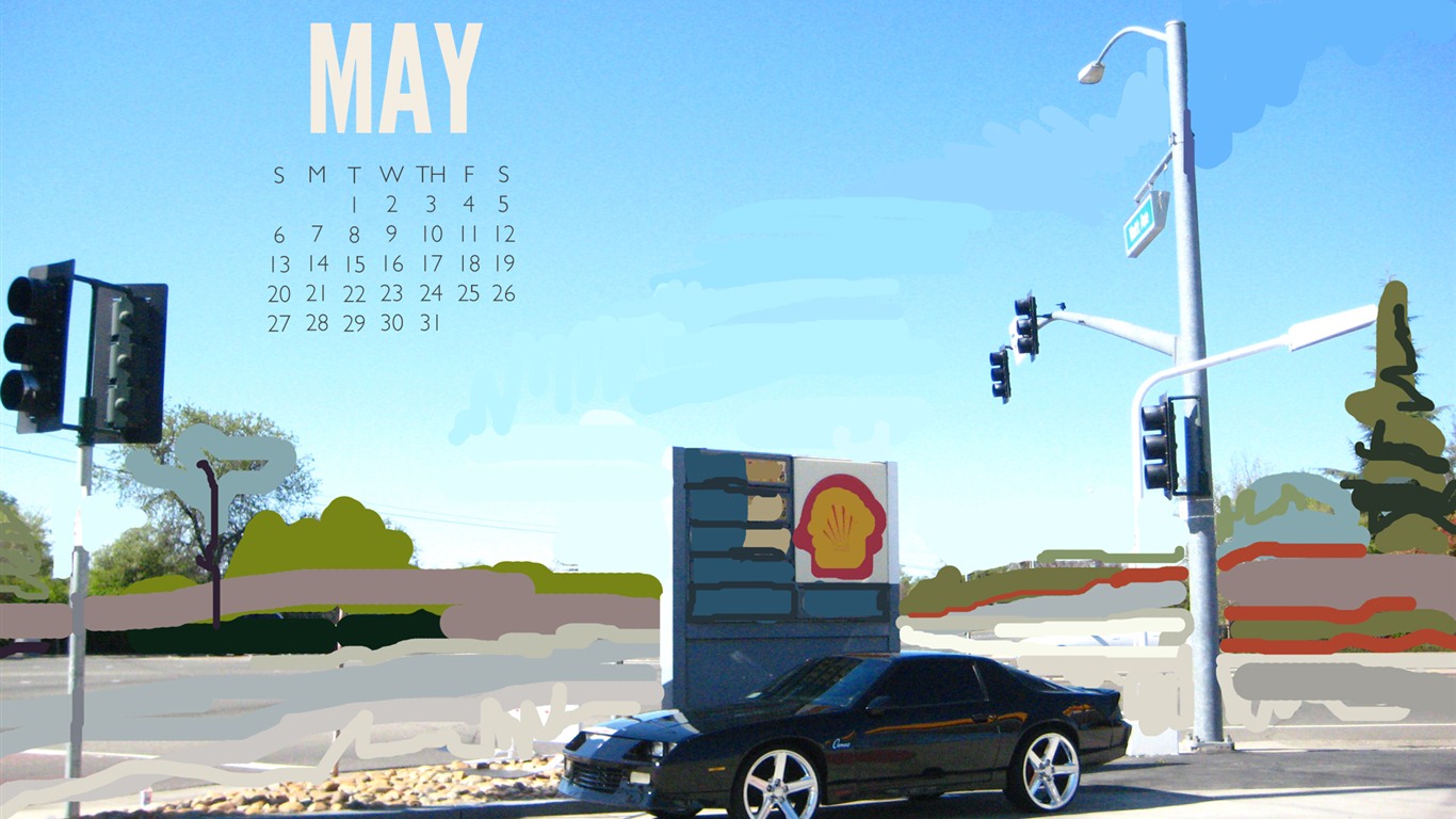 Calendario Mayo 2012 Fondos de pantalla (1) #13 - 1366x768