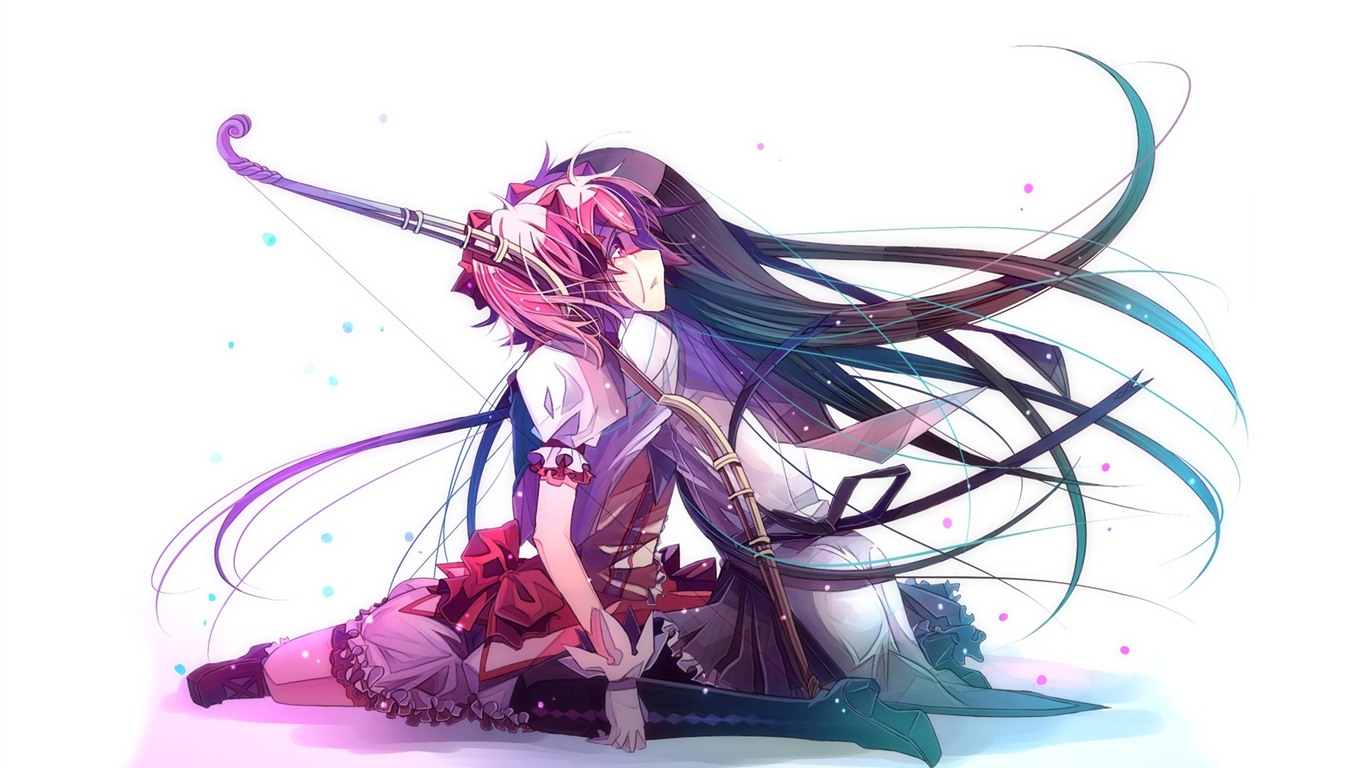 Puella 동방 박사 Madoka Magica의 HD 월페이퍼 #13 - 1366x768