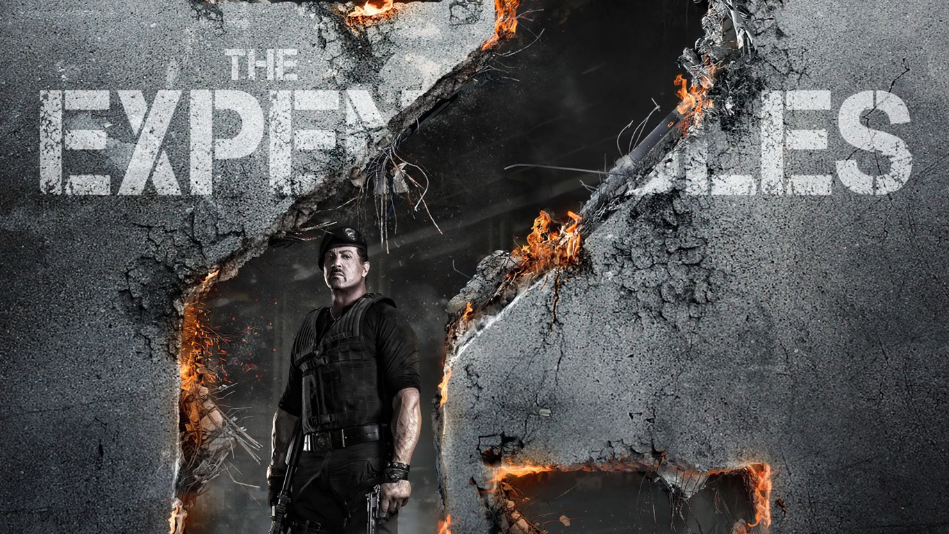 2012 The Expendables 2 敢死队2 高清壁纸2 - 1366x768