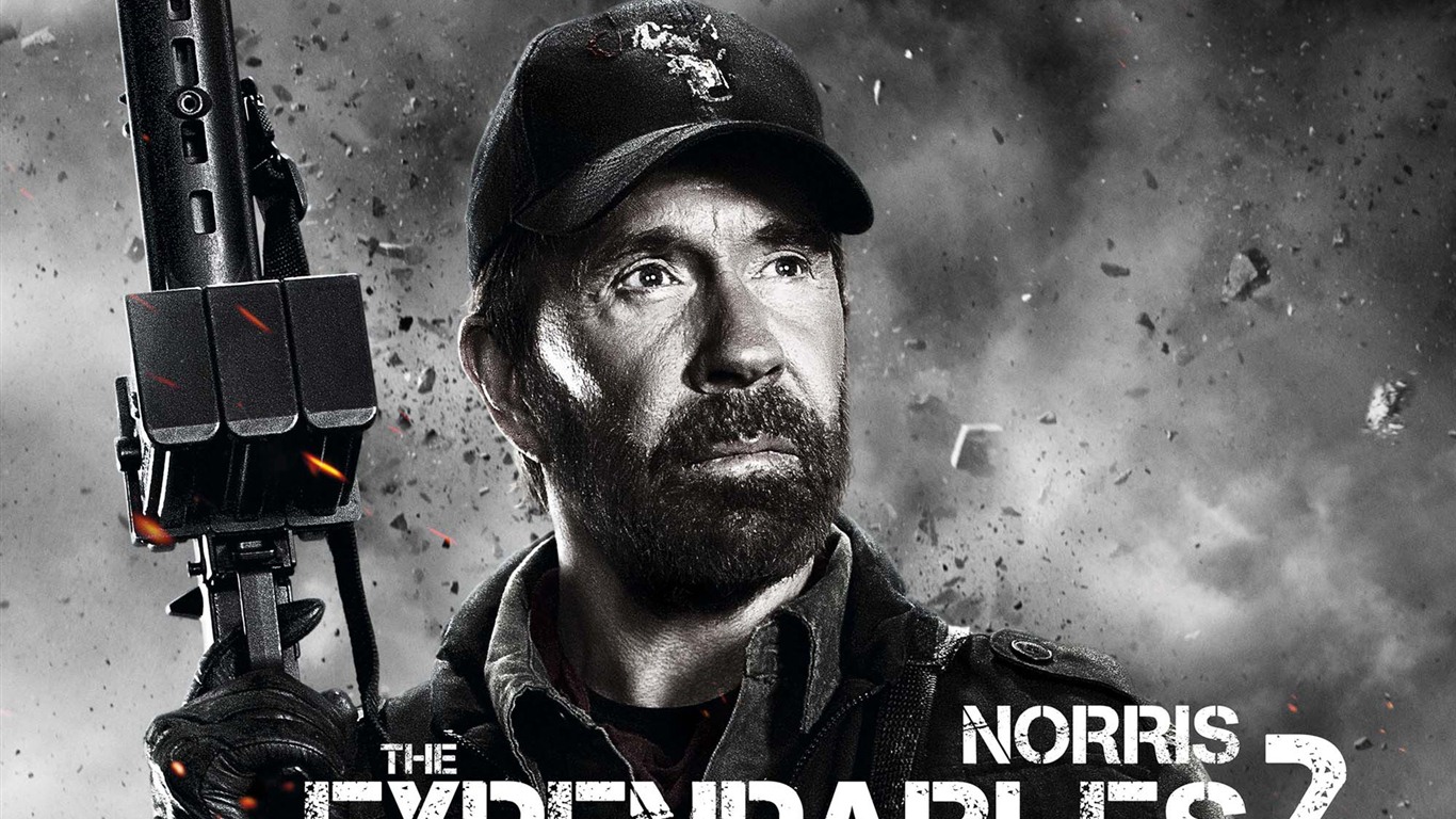 2012 Les 2 fonds d'écran HD Expendables #13 - 1366x768