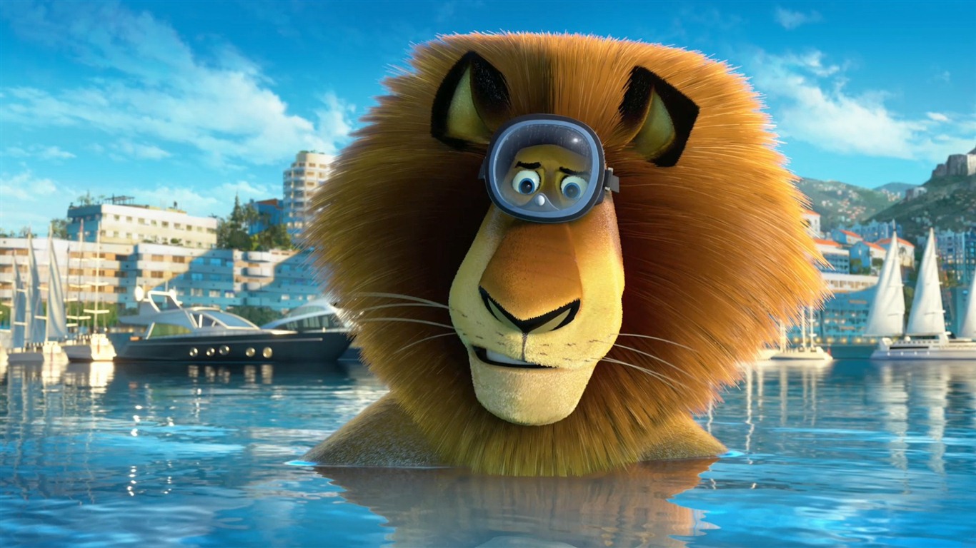 Madagascar 3: Europe's Most Wanted HD wallpapers #3 - 1366x768