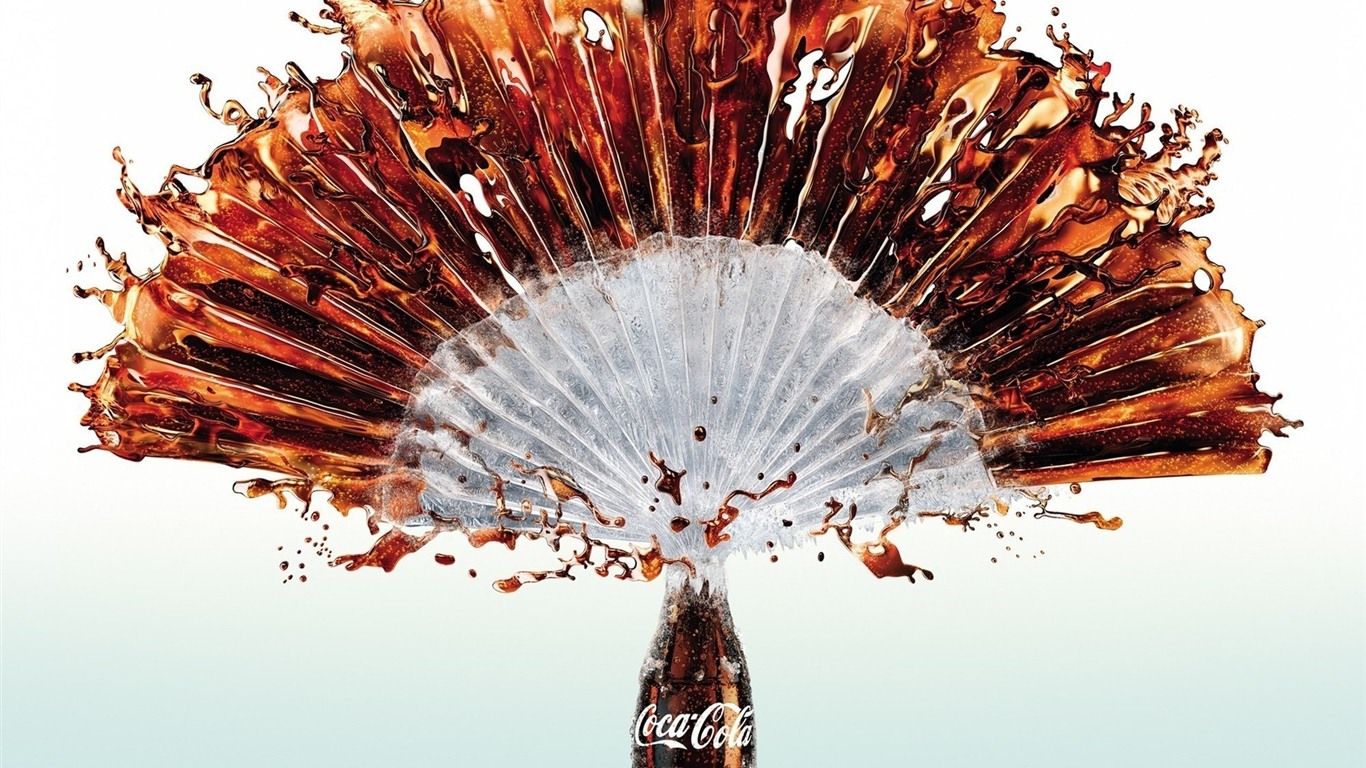 코카콜라 아름다운 광고 배경 화면 #1 - 1366x768