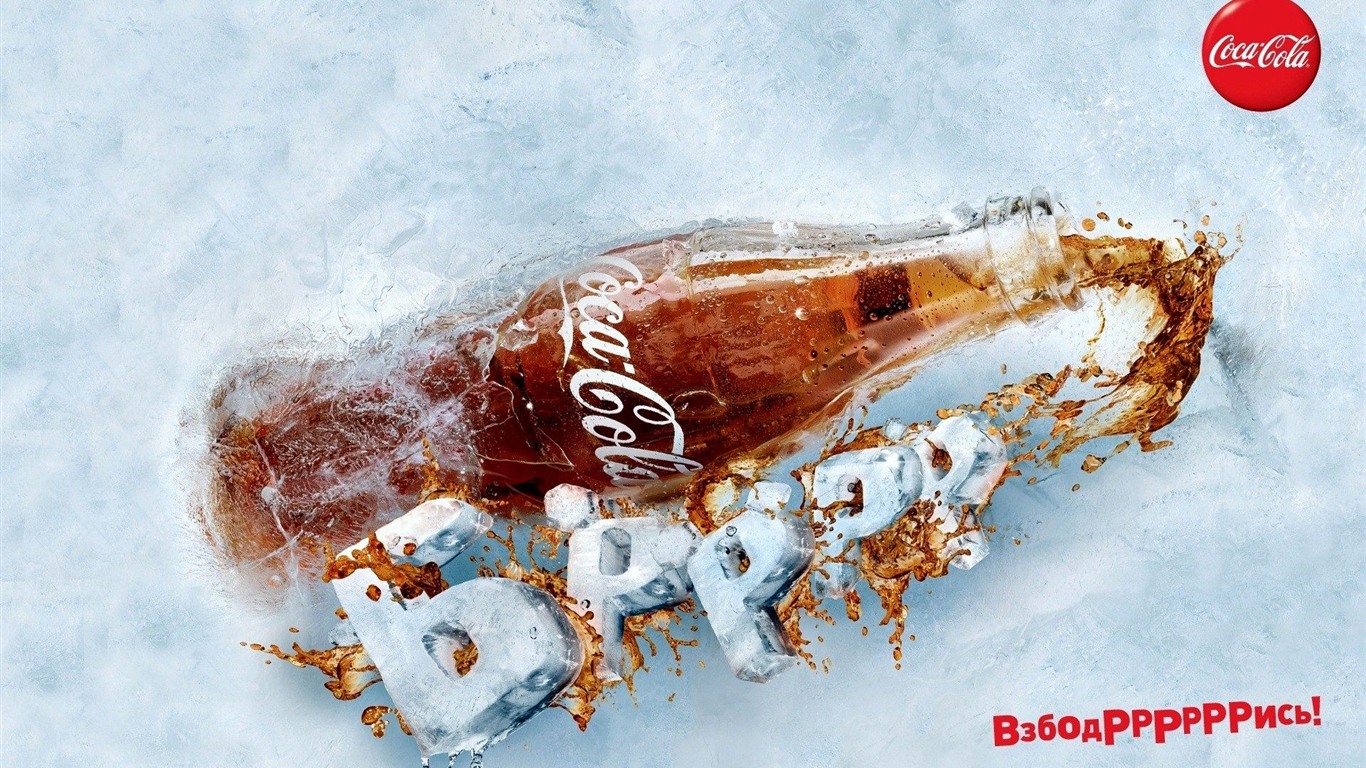 코카콜라 아름다운 광고 배경 화면 #8 - 1366x768