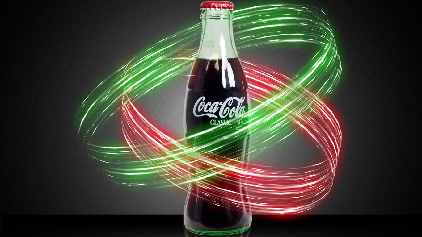 Coca-Cola красивыми обоями объявление #17 - 1366x768