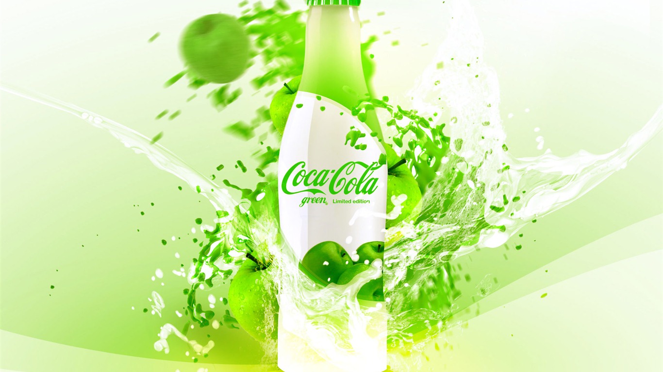 Coca-Cola красивыми обоями объявление #26 - 1366x768