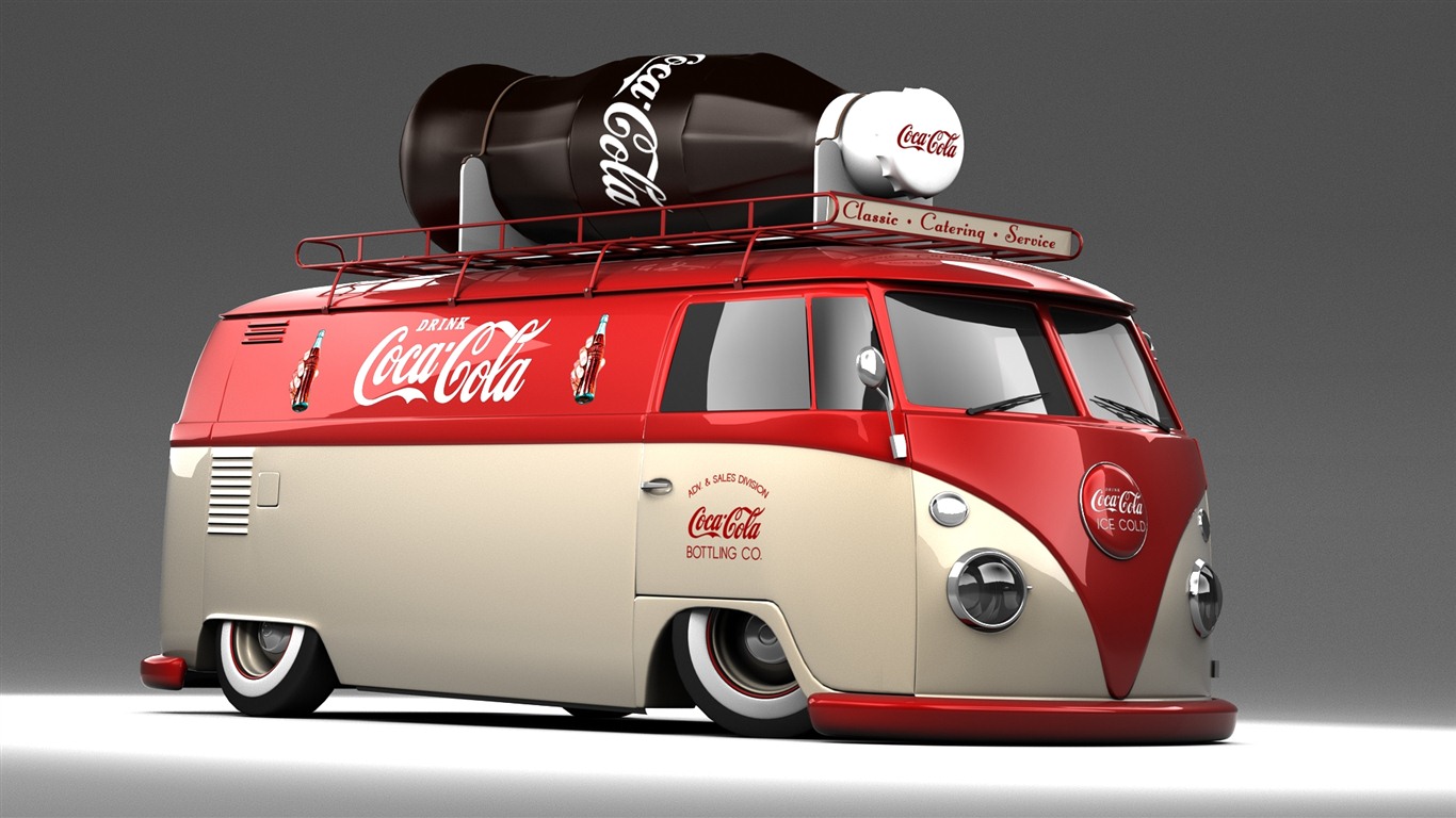 Coca-Cola schöne Ad Wallpaper #29 - 1366x768