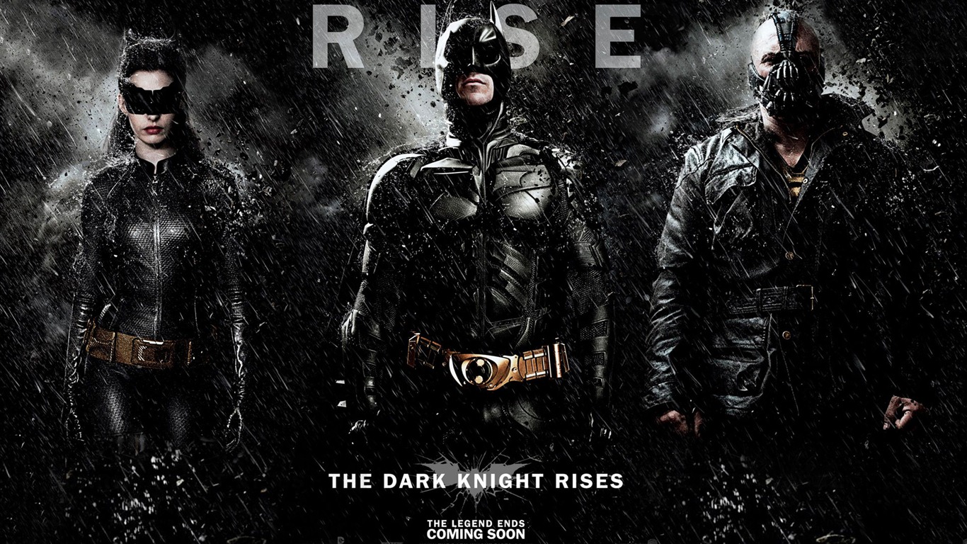 The Dark Knight восходит 2012 HD обои #1 - 1366x768