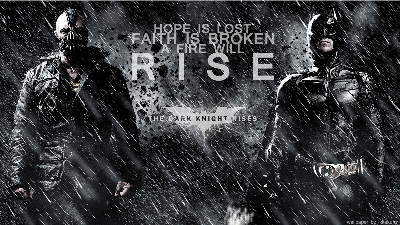 The Dark Knight Rises 2012 HD wallpapers #5 - 1366x768