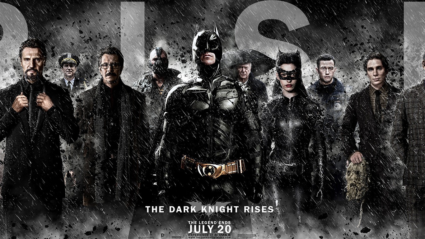 The Dark Knight восходит 2012 HD обои #8 - 1366x768