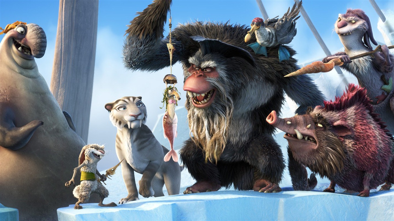 Ice Age 4: Continental Drift HD wallpapers #13 - 1366x768