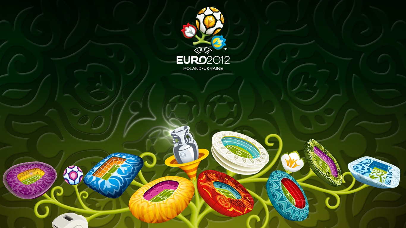 UEFA 유로 ​​2012의 HD 월페이퍼 (2) #11 - 1366x768