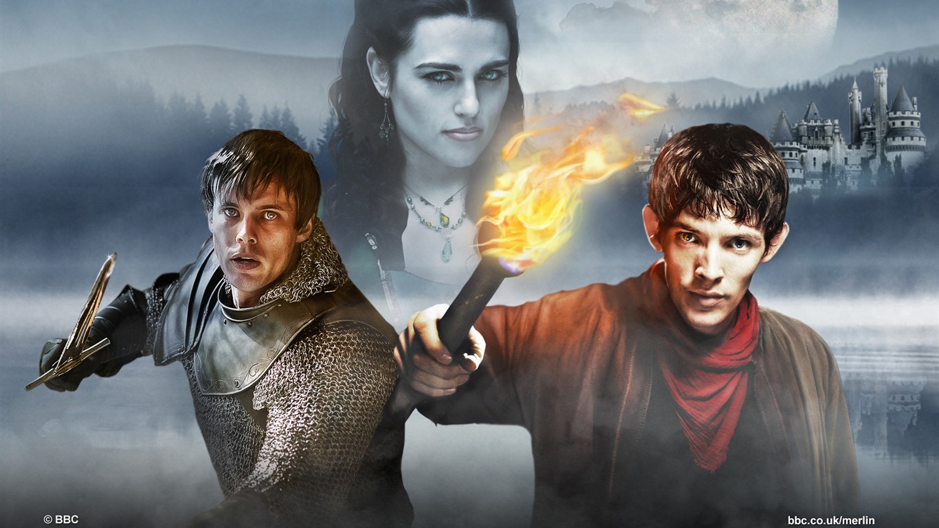 Merlin TV Series 梅林传奇 电视连续剧 高清壁纸10 - 1366x768