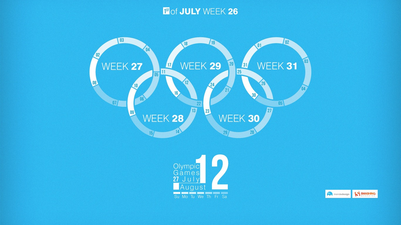 De julio de 2012 del calendario Fondos de pantalla (1) #19 - 1366x768