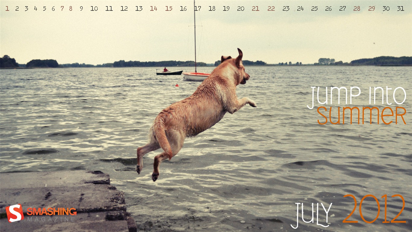 De julio de 2012 del calendario Fondos de pantalla (1) #20 - 1366x768