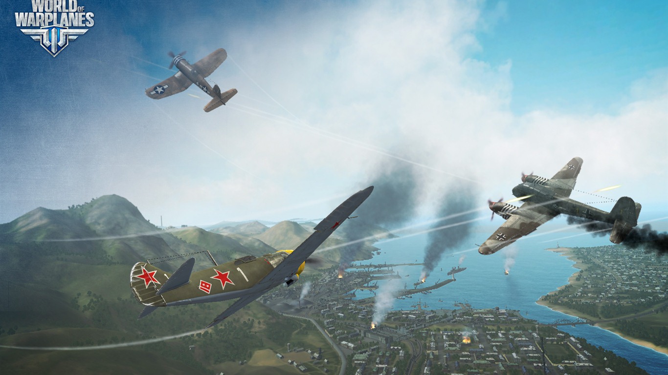 World of Warplanes 戰機世界 遊戲壁紙 #1 - 1366x768