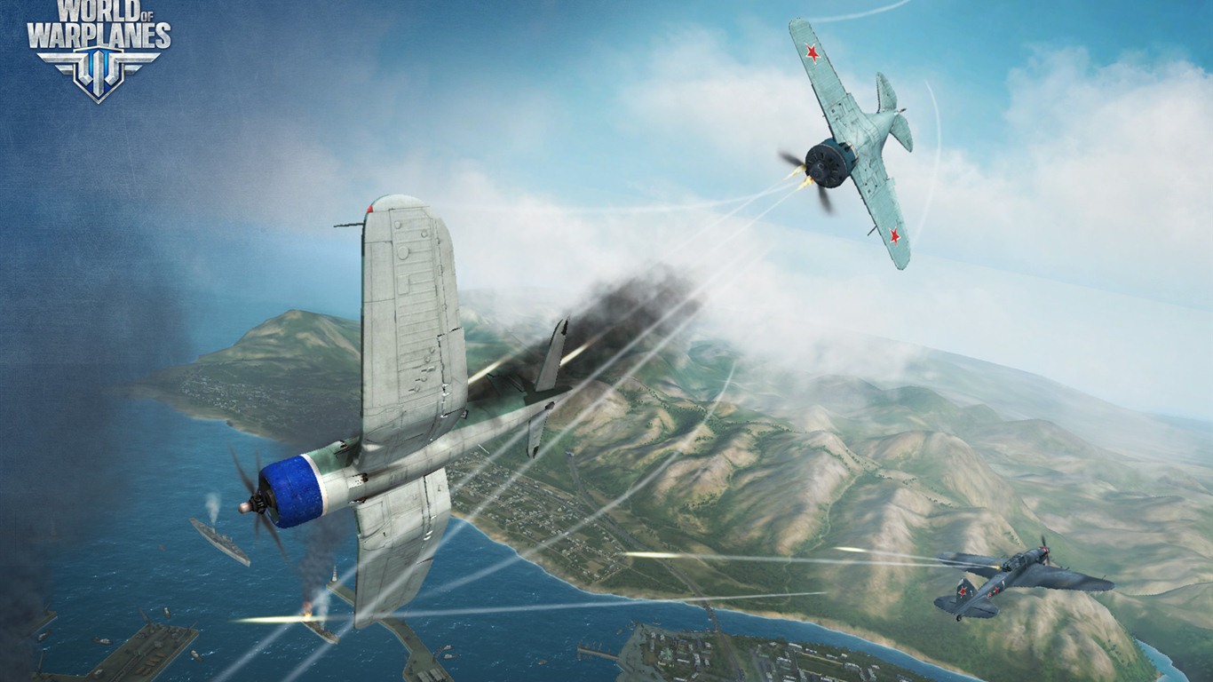 World of Warplanes game wallpapers #5 - 1366x768