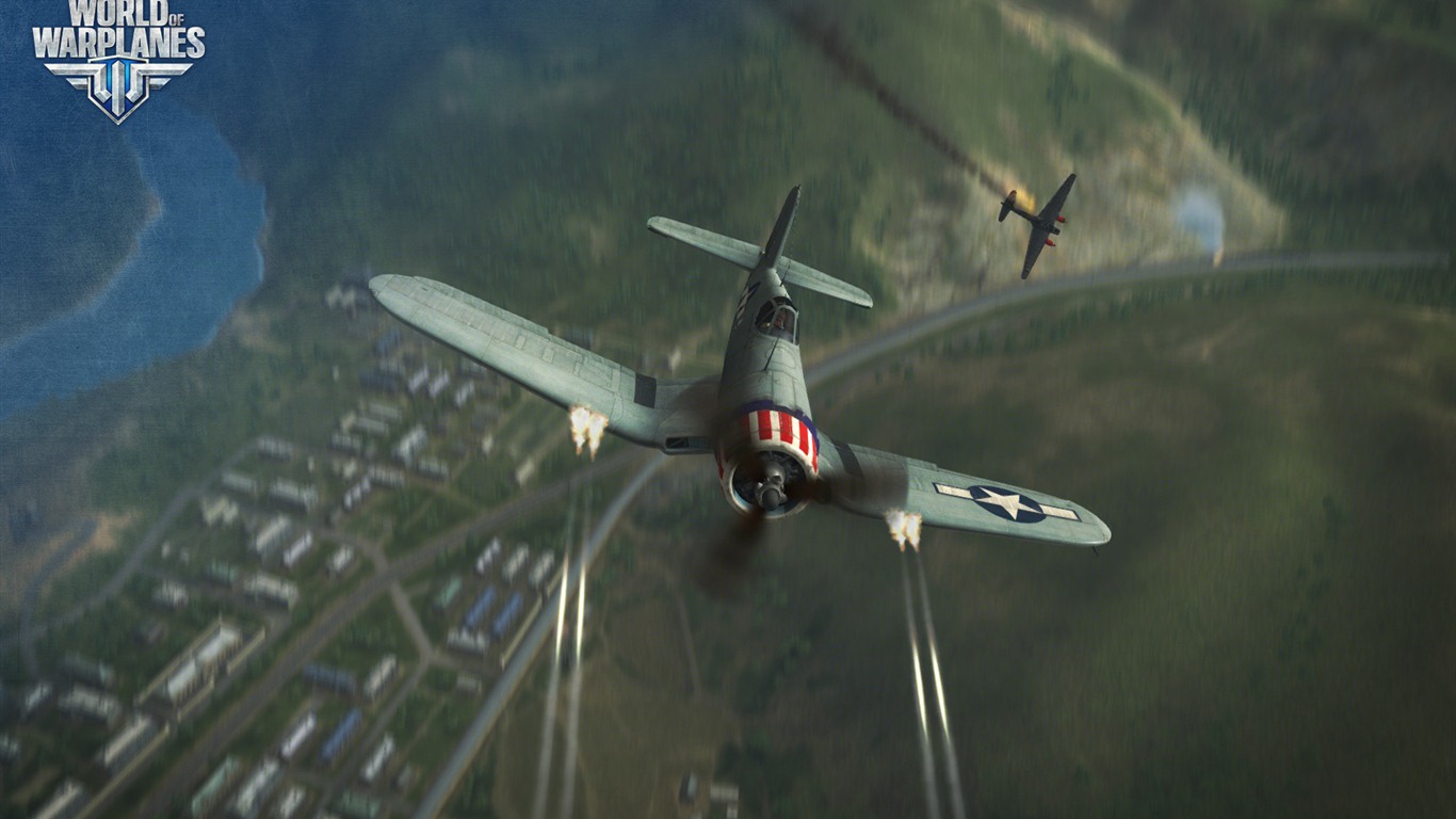World of Warplanes game wallpapers #20 - 1366x768