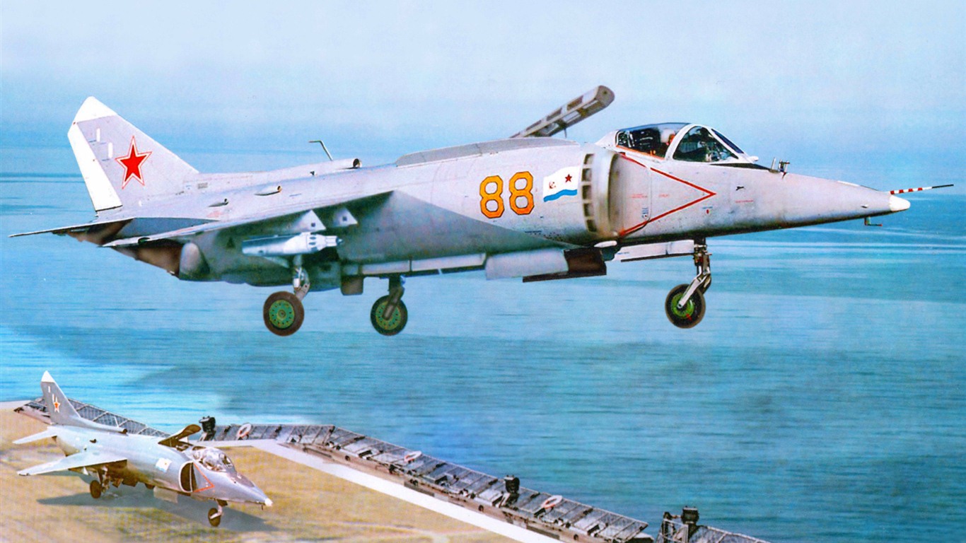 軍用機の飛行の絶妙な絵画の壁紙 #2 - 1366x768