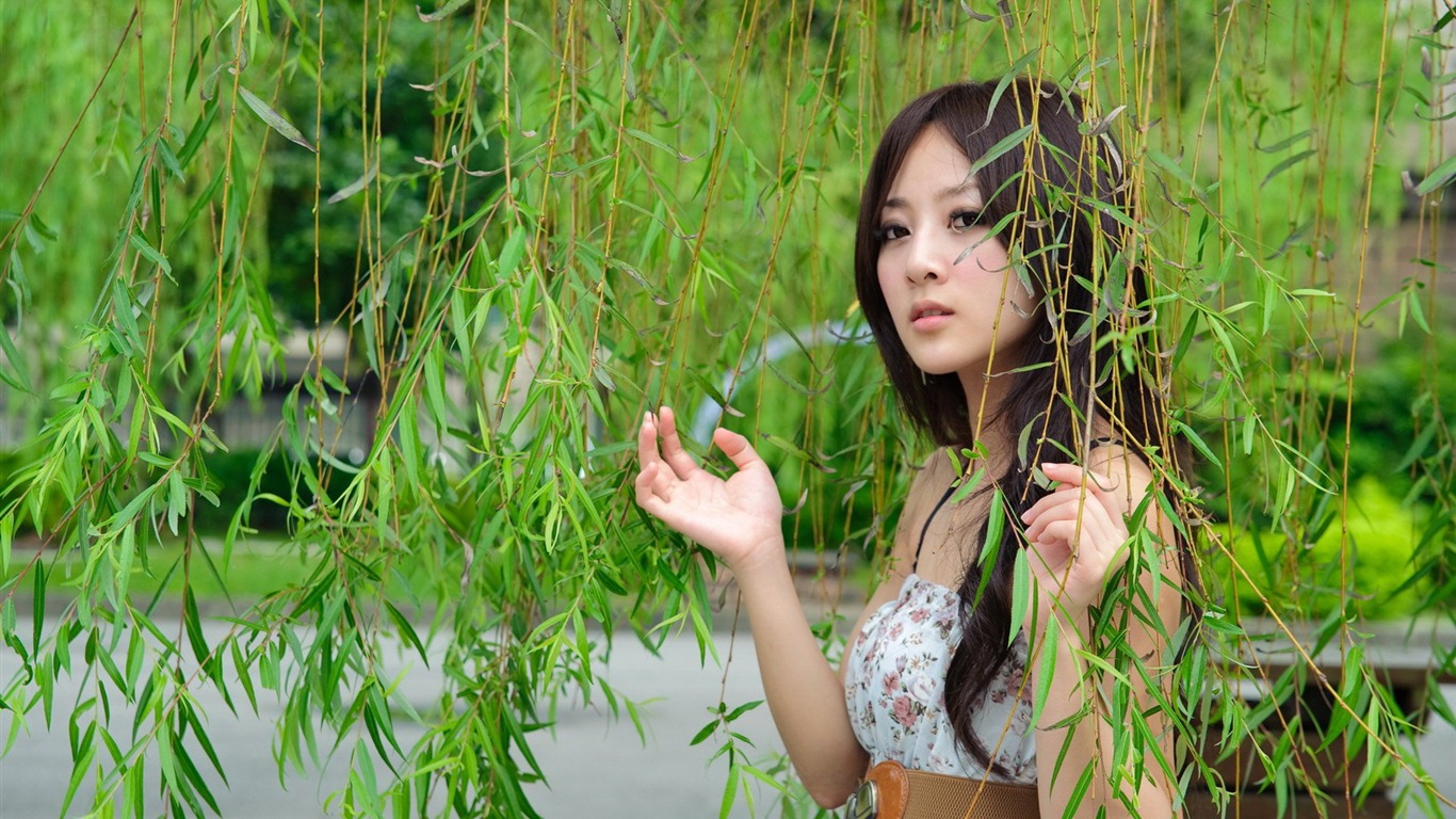 대만 과일 소녀 아름다운 월페이퍼 (11) #7 - 1366x768