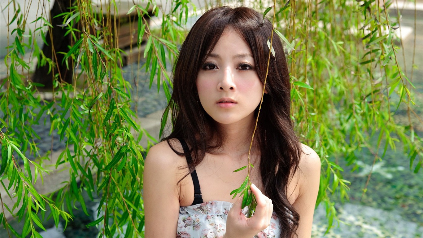 대만 과일 소녀 아름다운 월페이퍼 (11) #8 - 1366x768