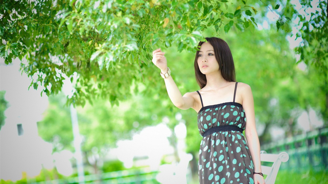 대만 과일 소녀 아름다운 월페이퍼 (11) #10 - 1366x768
