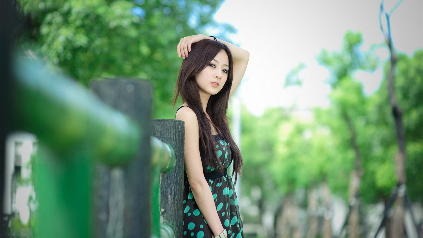 대만 과일 소녀 아름다운 월페이퍼 (11) #17 - 1366x768