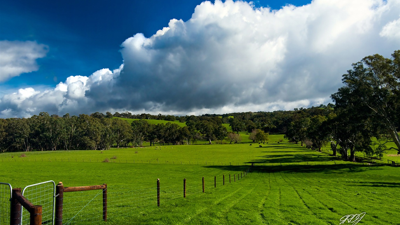 Beau paysage de fonds d'écran HD Australie #2 - 1366x768