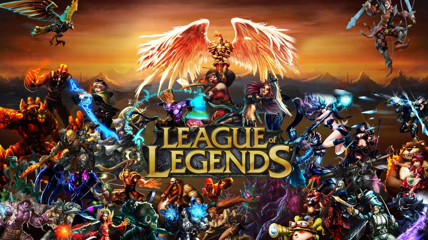 League of Legends juego en alta definición fondos de pantalla #1 - 1366x768