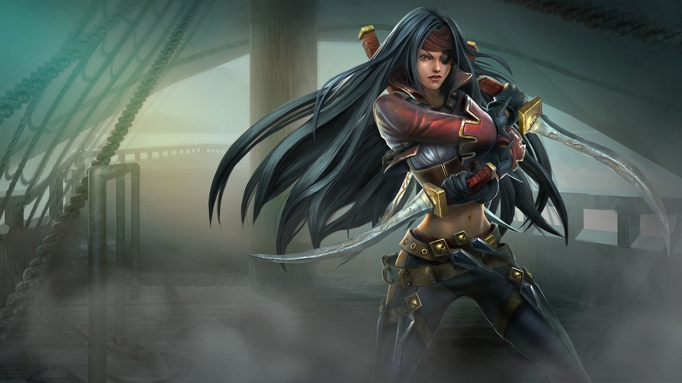 League of Legends schönes Mädchen Wallpaper #7 - 1366x768