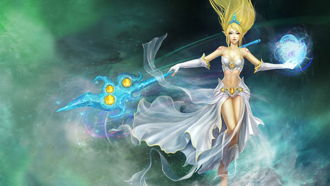 League of Legends beautiful girl wallpapers #12 - 1366x768