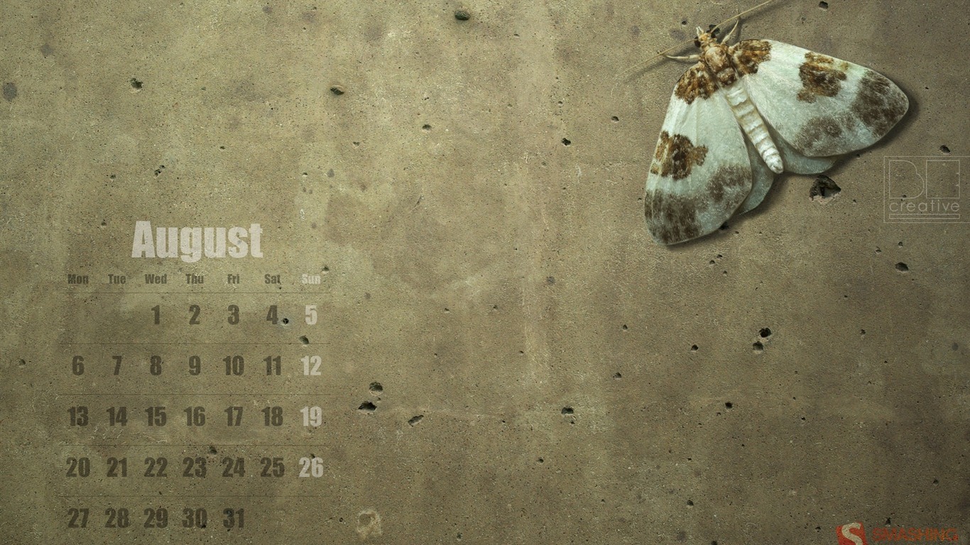 August 2012 Calendar wallpapers (1) #19 - 1366x768