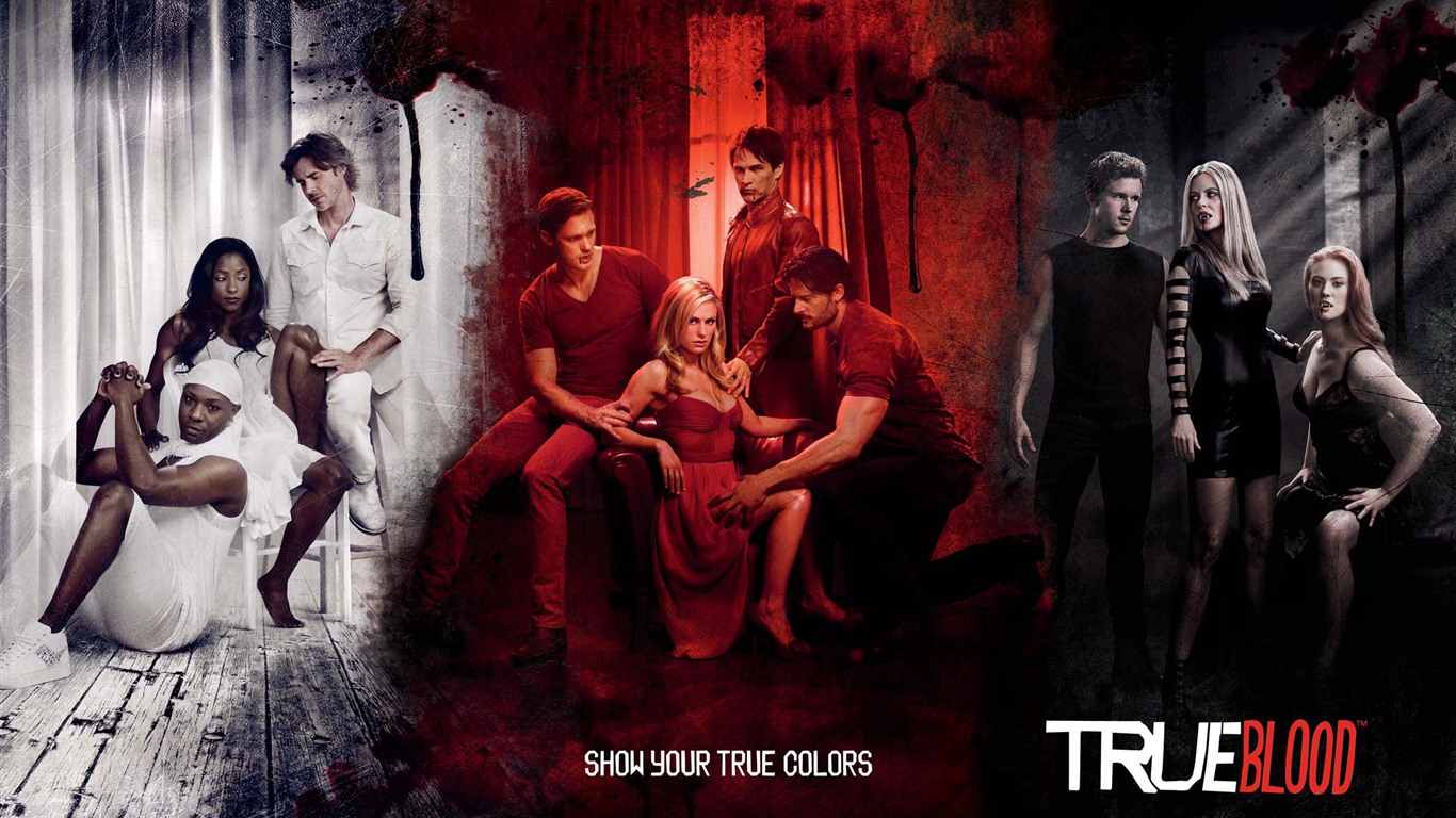 True Blood сериал HD обои #2 - 1366x768