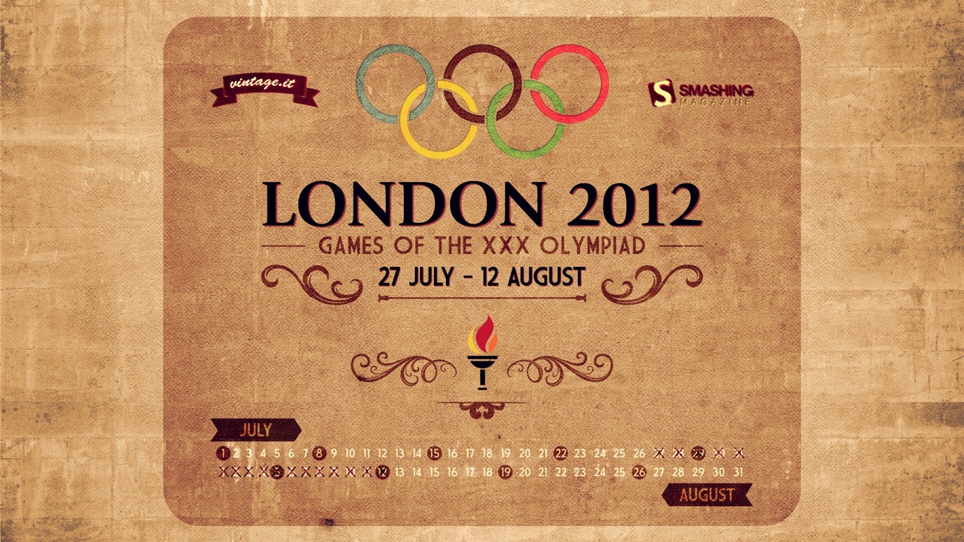 2012伦敦奥运会 主题壁纸(一)24 - 1366x768