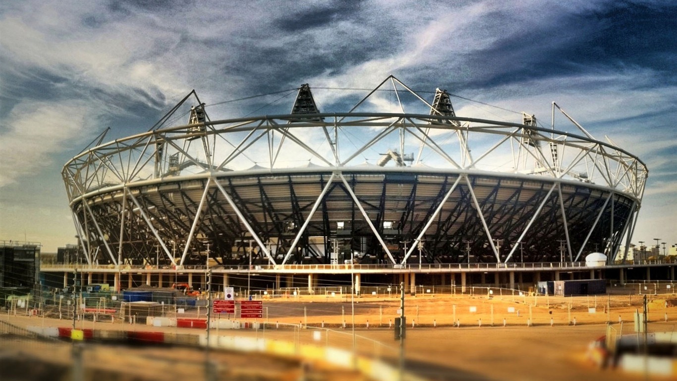 런던 2012 년 올림픽 테마 배경 화면 (2) #15 - 1366x768