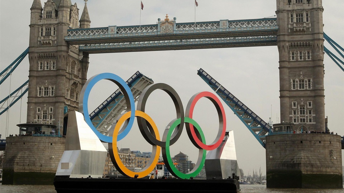 런던 2012 년 올림픽 테마 배경 화면 (2) #21 - 1366x768