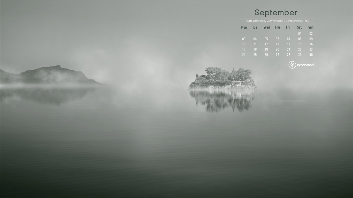 September 2012 Calendar wallpaper (2) #20 - 1366x768