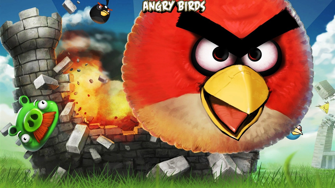 Angry Birds fonds d'écran de jeux #7 - 1366x768