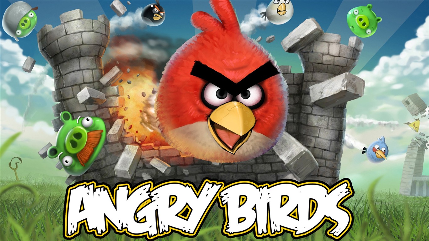 Angry Birds Game Wallpapers #15 - 1366x768