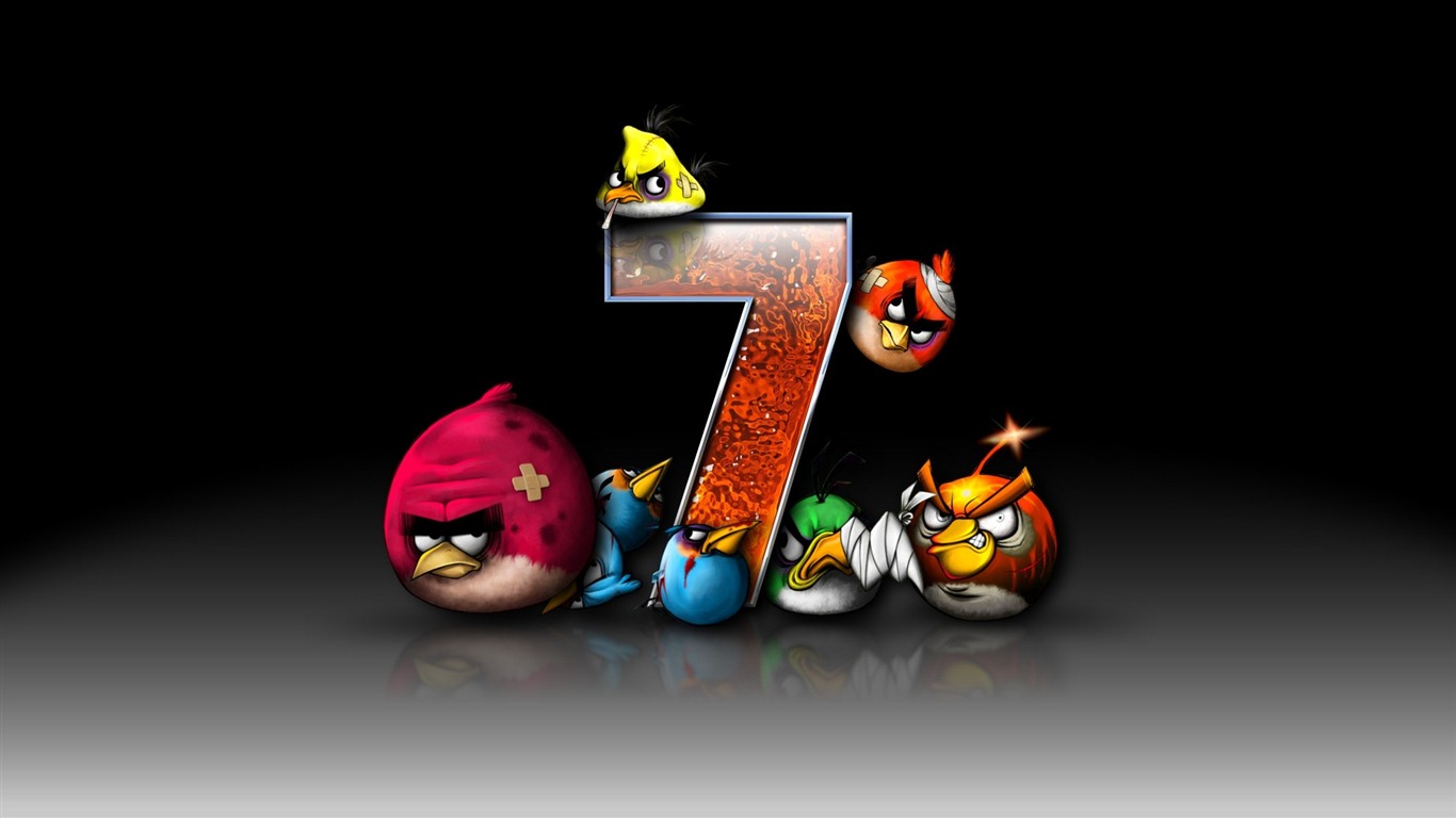 Angry Birds fonds d'écran de jeux #17 - 1366x768