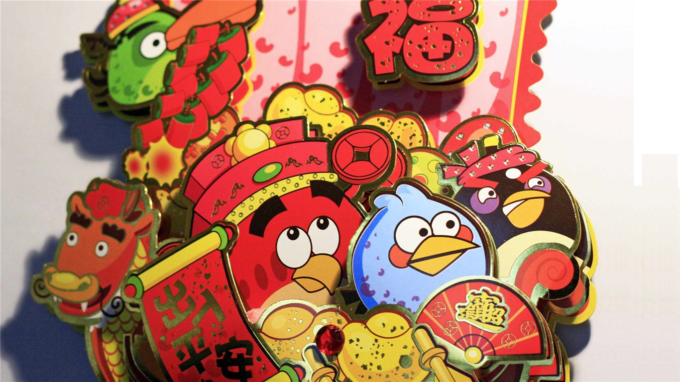 Angry Birds fonds d'écran de jeux #19 - 1366x768